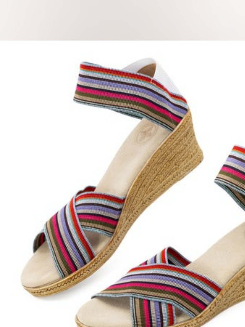 NIB Charleston Shoe Co. Cannon Espadrille Wedge Sandals